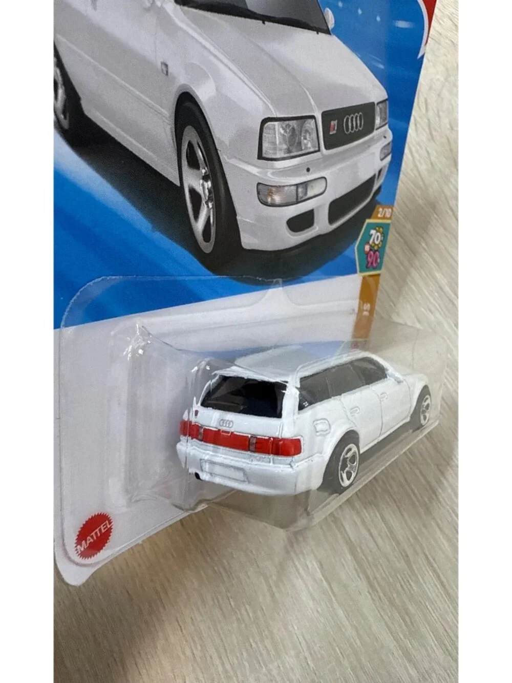 Hot Wheels '94 Audi Avant RS2 HW 70s vs 90s 28/250 2/10 White NOC
